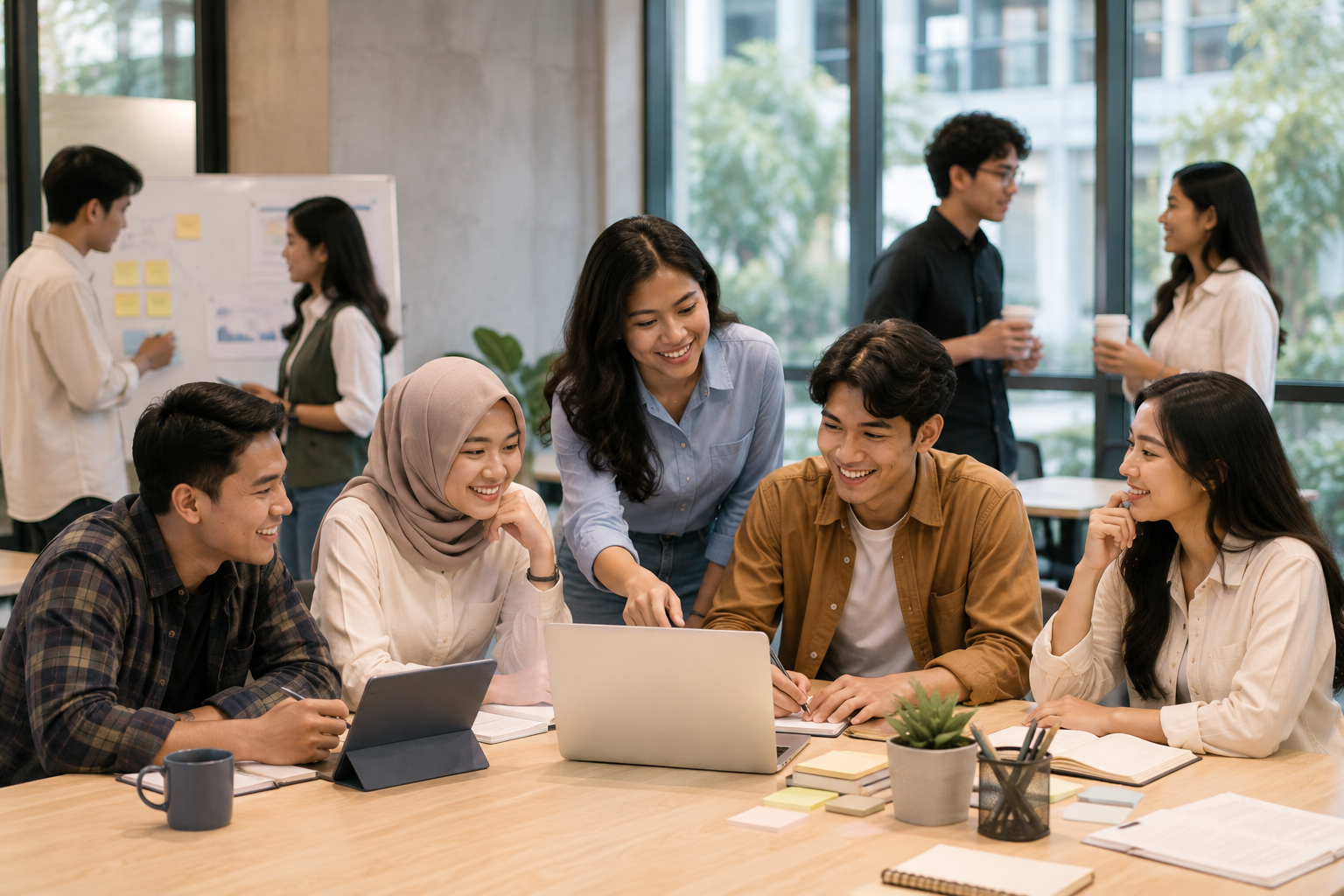 Kolaborasi peserta program magang